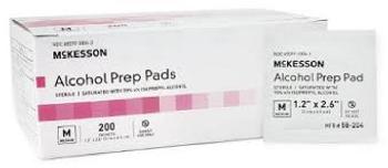 McKesson Alcohol Prep Pad - Medium - Non-Contract item